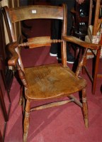 Lot 1361 - An early 20th century elmseat and beech...
