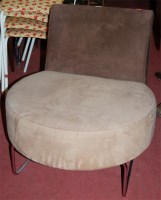 Lot 1377 - A contemporary upholstered occasional chair by...