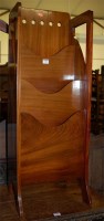 Lot 1385 - An Art Nouveau walnut three division waterfall...