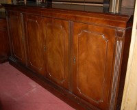 Lot 1396 - A reproduction mahogany four door sideboard, w....