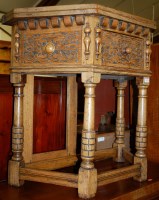 Lot 1403 - A 17th century style low relief carved and...