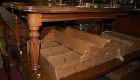 Lot 1405 - A Victorian and later mahogany round cornered...