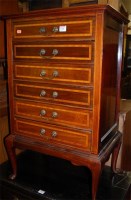 Lot 1408 - A good Edwardian mahogany and satinwood...