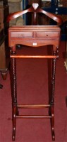 Lot 1426 - A reproduction hardwood gentleman's valet stand