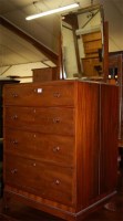Lot 1333 - An early 20th century mahogany four drawer...