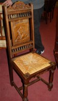 Lot 1349 - A set of six early 20th century French oak...