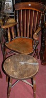 Lot 1351 - An early 20th century elmseat and beech...
