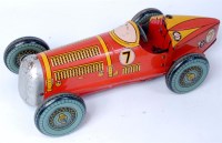 Lot 3185 - Mettoy clockwork large open wheel Racing Car,...