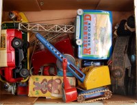 Lot 3239 - Collection of mixed tinplate toys, to include...