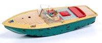 Lot 3242 - Arnold, tinplate and clockwork speedboat,...