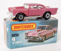 Lot 2322 - Matchbox Superfast No.4 Chevy 57, metallic...