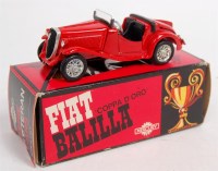 Lot 2717 - Mercury No.70 Fiat Balilla, red body with...