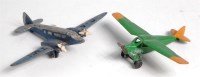 Lot 1909 - Dinky, 60B Leopard Moth, green/beige,...