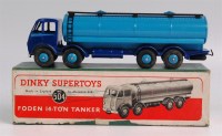Lot 1916 - Dinky, 504 Foden 14ton tanker, 1st cab, violet...