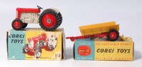 Lot 1691 - Corgi, farm 50 Massey Ferguson 65 tractor, red...