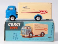 Lot 1692 - Corgi, 453 Commer 'Walls' refrigerator van,...