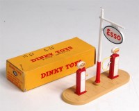 Lot 1938 - Dinky, 781 ESSO pump island, sign and 2 pumps,...
