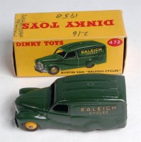 Lot 1943 - Dinky, 472 Austin van 'Raleigh Cycles', dark...