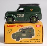 Lot 1944 - Dinky, 261 telephone service van, green,...