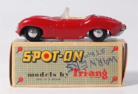 Lot 2638 - Tri-ang, Spot-On, No.107 Jaguar XKSS, red,...