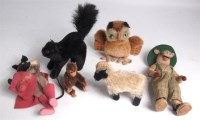 Lot 3121 - Steiff, Miniature seated chimpanzee 8cm seated...