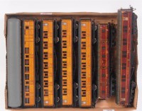 Lot 836 - 5 Hornby well repainted Gresley coaches (GR)...