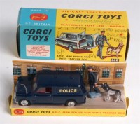Lot 1648 - Corgi, 448 BMC mini police van with tracker...