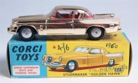 Lot 1652 - Corgi 211S Studebaker 'Golden Hawk', gold...