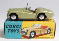 Lot 1655 - Corgi, 305 Triumph TR3 sports car, metallic...
