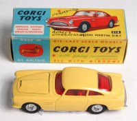 Lot 1657 - Corgi, 218 Aston Martin DB4, primrose yellow...