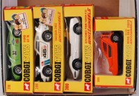 Lot 1666 - Corgi, 4 cars in crisp window boxes, 389...
