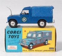 Lot 1697 - Corgi, 416S RAC radio Rescue land Rover, blue,...