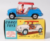 Lot 1700 - Corgi, 240 Ghia-Fiat 600 JOLLY, blue body, red,...