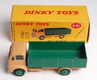 Lot 1952 - Dinky, 431 Guy 4ton lorry 'WARRIOR', light tan...
