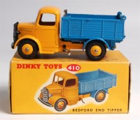 Lot 1955 - Dinky, 410 Bedford end tipper, yellow...