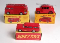 Lot 1961 - Dinky, fire service lot, 259 fire engine, red '...