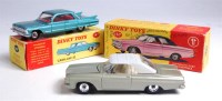 Lot 1970 - Dinky, 137 Plymouth Fury, metallic green, grey...