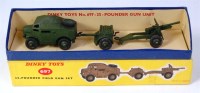 Lot 1978 - Dinky, 697 25-pounder field gun set, quad,...
