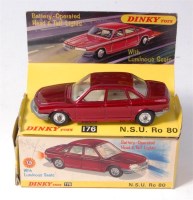 Lot 1992 - Dinky 176 NSU Ro 80 metallic red, on display...
