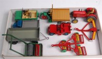 Lot 1920 - Dinky, farm mainly, Massey Harris tractor (G),...