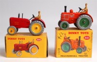 Lot 1963 - Dinky, 300 Massey Harris tractor, red, cast...