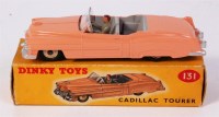 Lot 1983 - Dinky, 131 Cadillac Tourer, salmon pink/grey,...