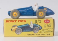 Lot 1999 - Dinky, 209/234 Ferrari racing car, blue,...