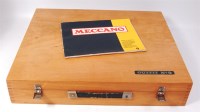 Lot 3125 - Meccano, circa 1970s No.9 oak cabinet with...