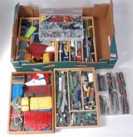 Lot 3141 - Meccano, 6 trays of new looking mixed...