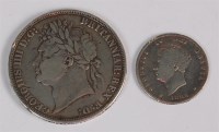 Lot 37 - Great Britain, 1822 crown, George IV laureate...