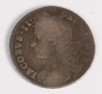 Lot 42 - England, 1687 half crown, James II laureate...