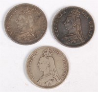 Lot 45 - Great Britain, 1887 double florin, Victoria...