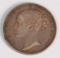 Lot 47 - Great Britain, 1844 crown, Victoria 'young...