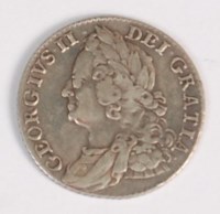 Lot 49 - Great Britain, 1758 shilling, George II...
